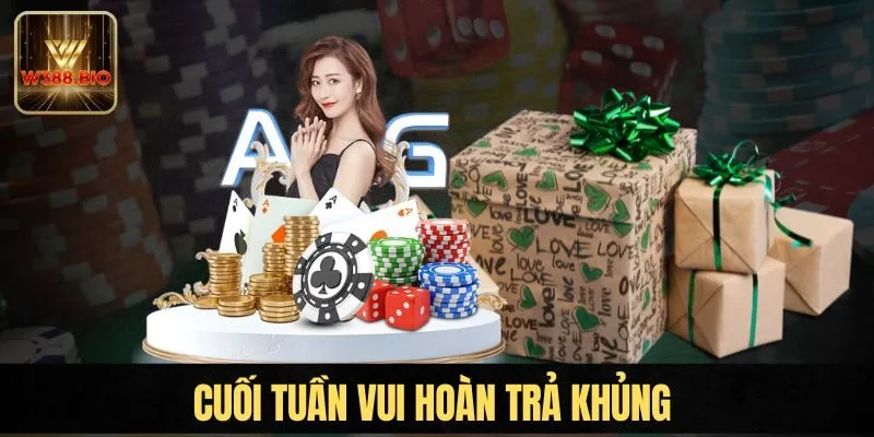 Cuối tuần vui hoàn trả khủng cùng khuyến mãi W388
