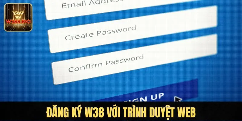 Đăng ký W38 với trình duyệt web